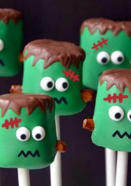 Frankenstein Marshmallow Pops Recipe